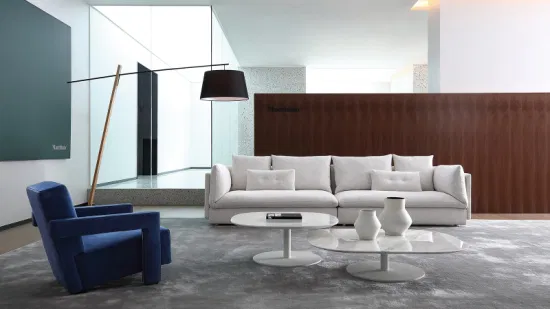 Hotelmöbel-Lobby-Couch-Set, italienisches Design-Ecksofa aus Stoff